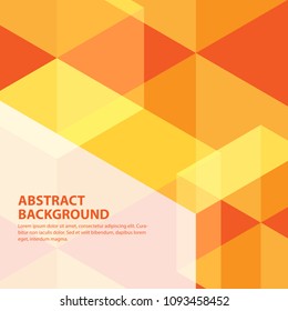 Abstract Orange background. Vector illustration.