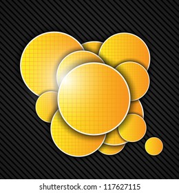 Abstract orange background. Vector illustration.
