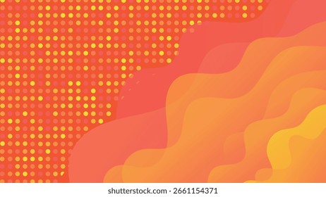 Ilustración vectorial de fondo naranja abstracto. Fondo geométrico minimalista moderno naranja