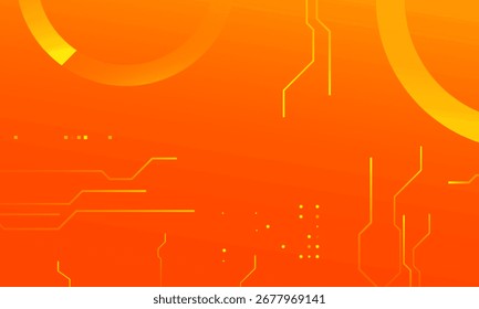 Abstractas fondo naranja. Ilustración vectorial