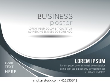 Abstract orange background with wave - brochure design or flyer