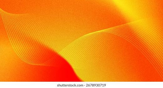 abstract orange background with wave lines, ovrrlay colour, Eps 10 vector.