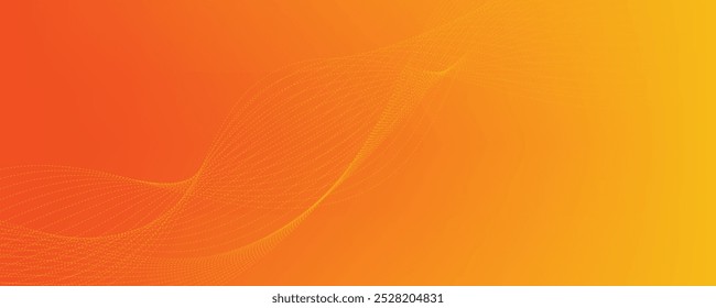 abstract orange background with waves