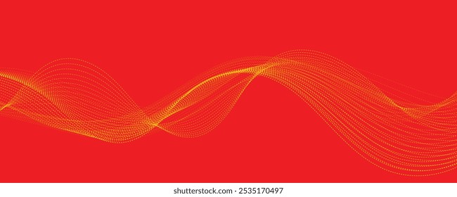 abstract orange background with waves