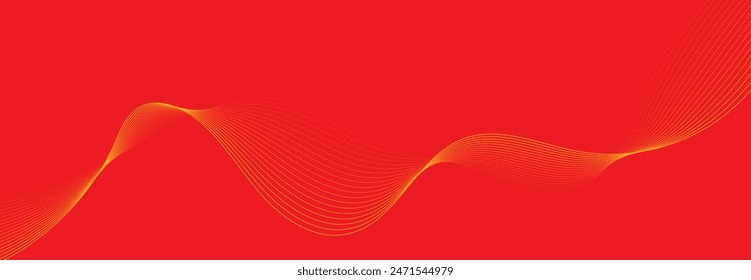 Abstract orange background with waves. EPS10