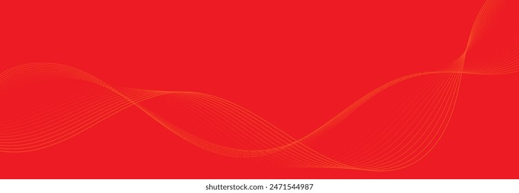 Abstract orange background with waves. EPS10