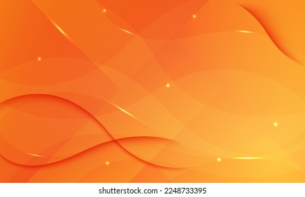 Abstract orange background, with wavy design and modern design. Vector illustration of EPS 10