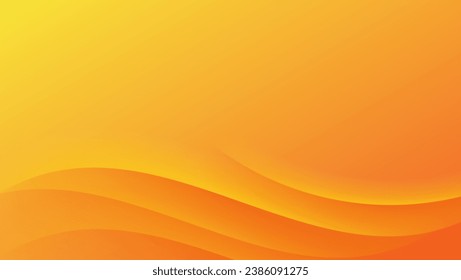 abstract orange background with wavy lines layered composition. vector illustration