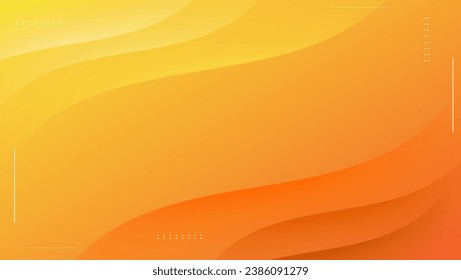 abstract orange background with wavy lines layered composition. vector illustration