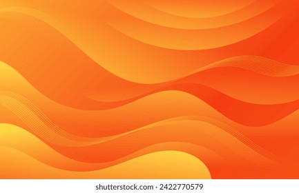 Abstract orange Background with Wavy Shapes. flowing and curvy shapes. This asset is suitable for website backgrounds, flyers, posters, and digital art projects.