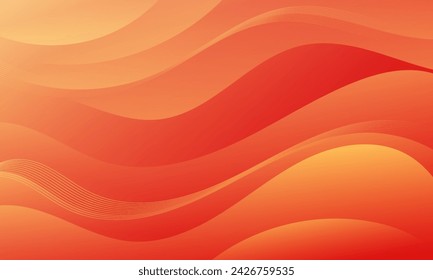 Abstract orange Background with Wavy Shapes. flowing and curvy shapes. This asset is suitable for website backgrounds, flyers, posters, and digital art projects.