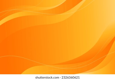 Abstract orange background. Abstract wavy background vector Illustration.