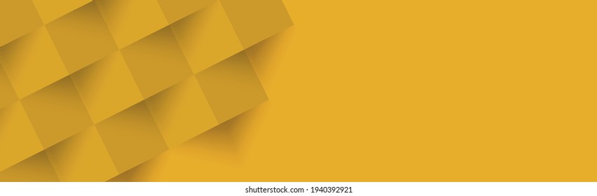 Resumen de fondo naranja, plantilla web, cuadrados con sombra - Ilustración vectorial
