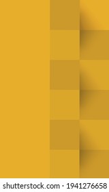 Abstract orange background, web template, squares with shadow - Vector illustration