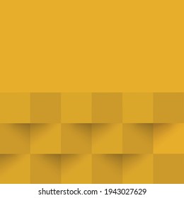 Abstract orange background, web template, squares with shadow - Vector illustration