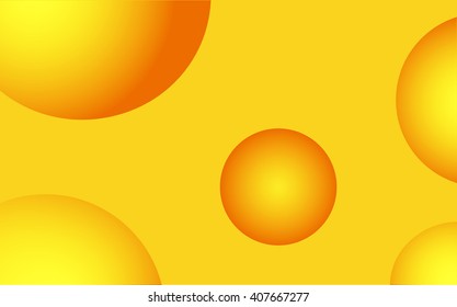 Abstract orange background, background orange and yellow circles, Vector
