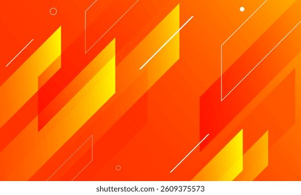 Abstract orange banner background. Eps10 vector