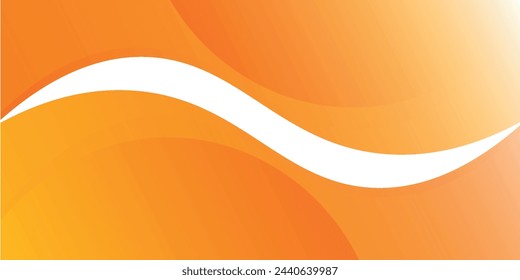 Abstract orange banner background. Graphic design banner pattern background template with dynamic curve shapes