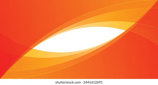 Abstract orange banner background. Graphic design banner pattern background template with dynamic curve shapes	