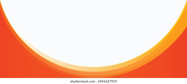 Abstract orange banner background. Graphic design banner pattern background template with dynamic curve shapes vector illustration
