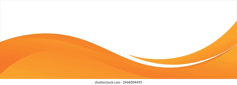 Fondo de Anuncio naranja Abstractas. Plantilla de fondo de patrón de Anuncio de Diseño gráfico con Formas de curva dinámica de Vector.