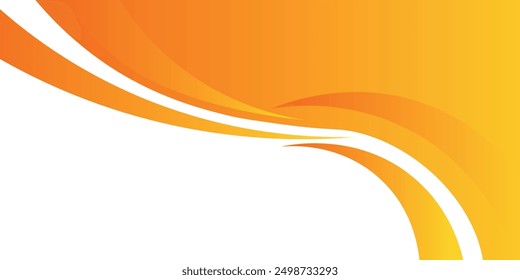Abstractas fondo de Anuncio naranja. Plantilla de fondo de patrón de Anuncio de Diseño gráfico con Formas de curva dinámica. Ilustración vectorial