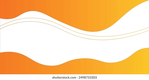 Abstractas fondo de Anuncio naranja. Plantilla de fondo de patrón de Anuncio de Diseño gráfico con Formas de curva dinámica. Ilustración vectorial