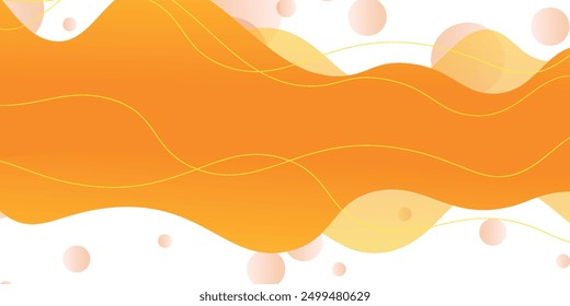 Abstractas fondo de Anuncio naranja. Plantilla de fondo de patrón de Anuncio de Diseño gráfico con Formas de curva dinámica de Vector. eps10.