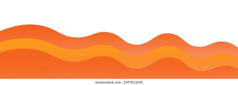 Abstract orange banner background. Graphic design banner pattern background template with dynamic curve shapes. vektor