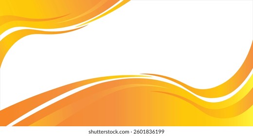 Abstract orange banner background. Graphic design banner pattern background template with dynamic curve shapes. vector illustration