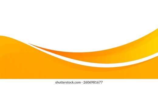 Abstract orange banner background. Graphic design banner pattern background template with dynamic curve shapes. vector illustration modern	