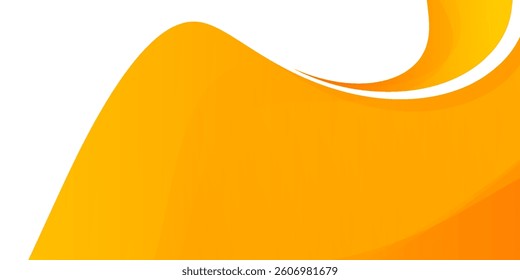 Abstract orange banner background. Graphic design banner pattern background template with dynamic curve shapes. vector illustration modern	