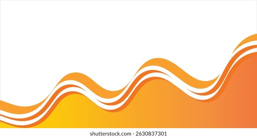 Abstract orange banner background. Graphic design banner pattern background template with dynamic curve shapes. vector illustration