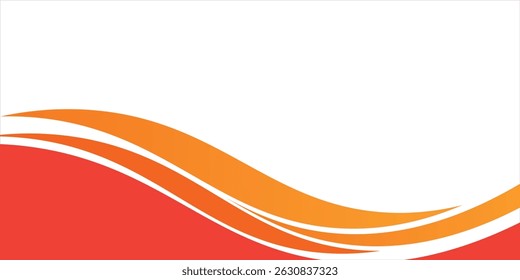 Abstractas fondo de Anuncio naranja. Plantilla de fondo de patrón de Anuncio de Diseño gráfico con Formas de curva dinámica. Ilustración vectorial