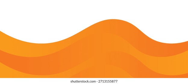 abstract orange banner background. Graphic design banner pattern background template with dynamic curve shapes. vector