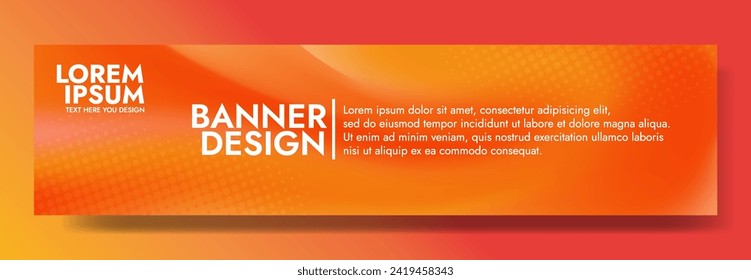 Abstract orange  banner color with a unique wavy design. It is ideal for creating eye catching headers, promotional banners, and graphic elements with a modern and dynamic look.