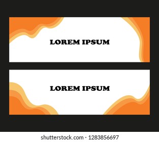 abstract orange banner,with perfect effect for your business