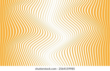 abstract orange big to small wave line pattern.