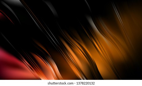 Abstract Orange and Black Background Design