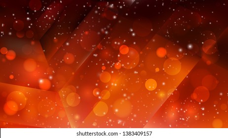 Abstract Orange and Black Bokeh Background