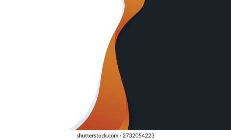Abstractas fondo de espacio de copia naranja y negro con diseño minimalista y de estilo empresarial.
