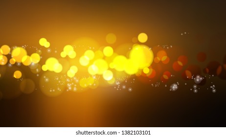 Abstract Orange and Black Defocused Background Illustration