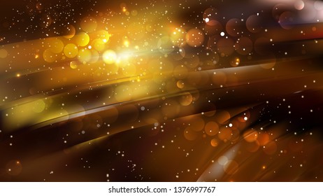 Abstract Orange and Black Defocused Lights Background Image