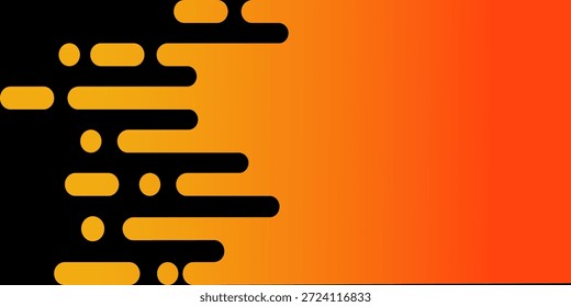 Abstract orange and black geometric background. Modern concept for graphic design, background, web design, poster, banner, book, slideshow. Vector illustration