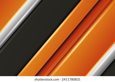 fondo abstracto de forma geométrica naranja y negra
