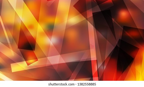 Abstract Orange and Black Geometric Shapes Background Vector Illustration