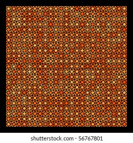 Abstract orange and black geometric vector background