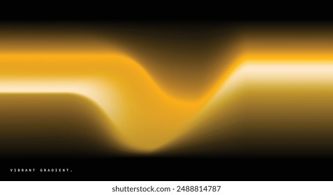 Abstract orange and black gradient background. Vibrant fluid color gradation. Blurred blending light backdrop. Creative wavy graphic element for poster, banner, advertisement, or presentation.