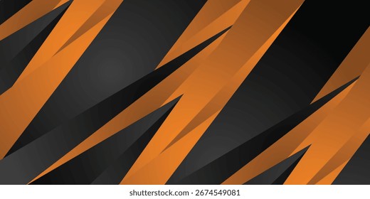 Fundo de gradiente laranja e preto abstrato com sombras. design moderno ilustração vetor eps10