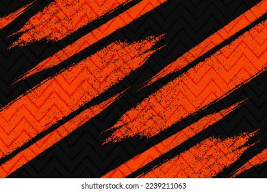 Resumen de fondo de textura de color naranja y negro con estilo zigzag